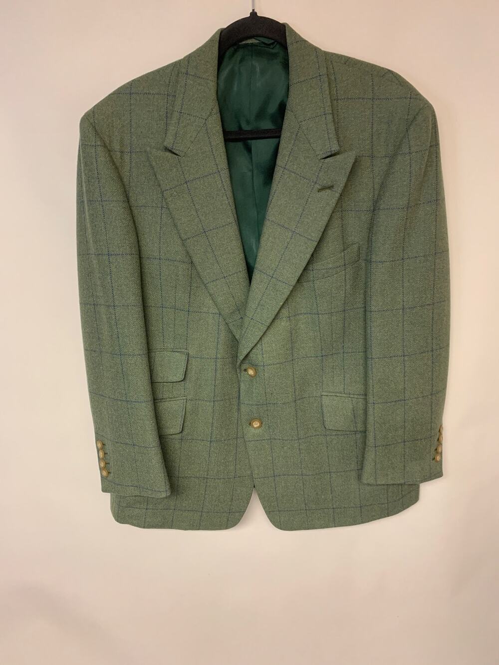Ermilio Jacket Vintage Windowpane Check Luxury Classic Country Timeless